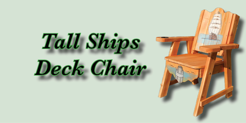 Tall ships chair, deck chair, deck lounge chair